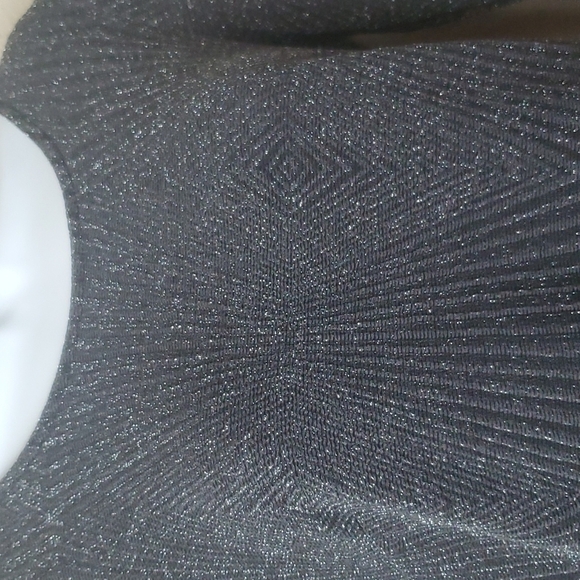 4/$30 Trixxi Black 3/4 Sleeve gray sparkle dress size medium.    ** - Picture 3 of 14